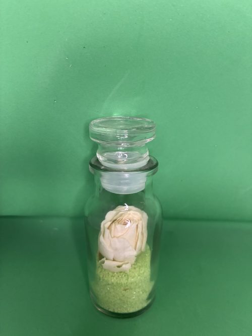 Fiole rose blanche