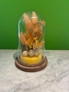 Cloche florale saumon