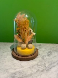 Cloche florale saumon