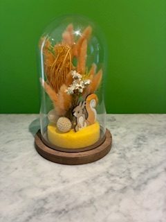 Cloche florale saumon