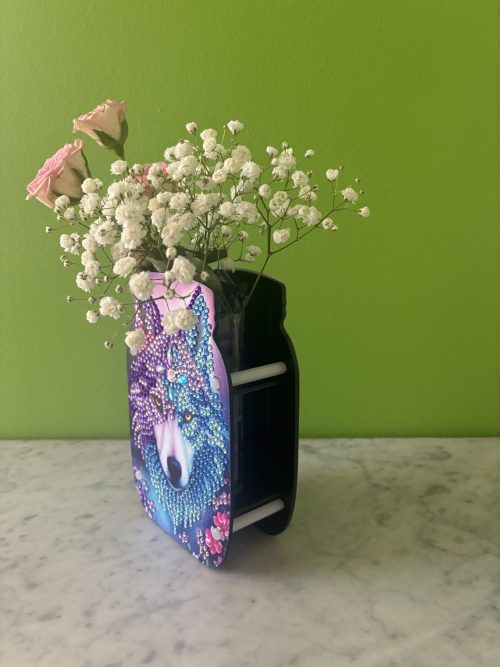 Loup malicieux (vendu sans les fleurs)